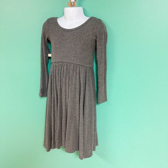 Childhoods Clothing Gray Long Sleeve Swing Dress Size 6/7 - Picture 4 of 9